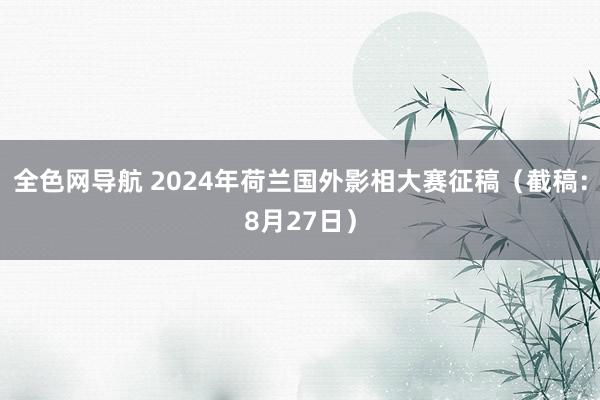 全色网导航 2024年荷兰国外影相大赛征稿（截稿：8月27日）