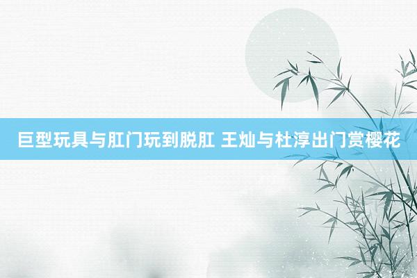 巨型玩具与肛门玩到脱肛 王灿与杜淳出门赏樱花