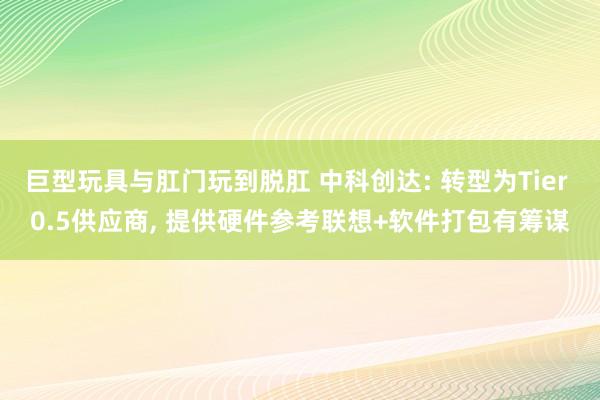 巨型玩具与肛门玩到脱肛 中科创达: 转型为Tier 0.5供应商， 提供硬件参考联想+软件打包有筹谋